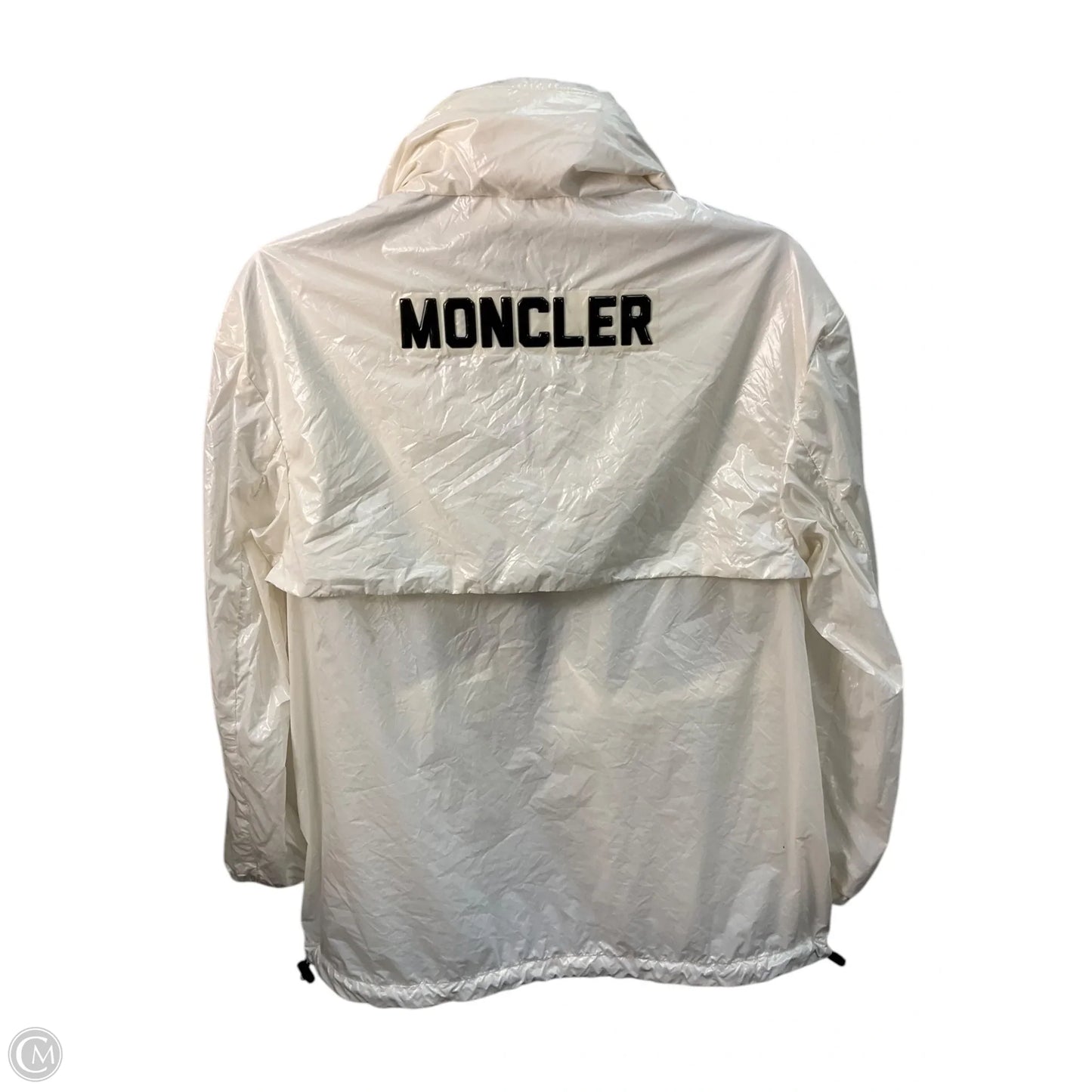 Jacket Luxury Designer By Moncler In White, Size: S