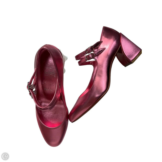 Sandals Luxury Designer By Christian Louboutin In Pink, Size: 7