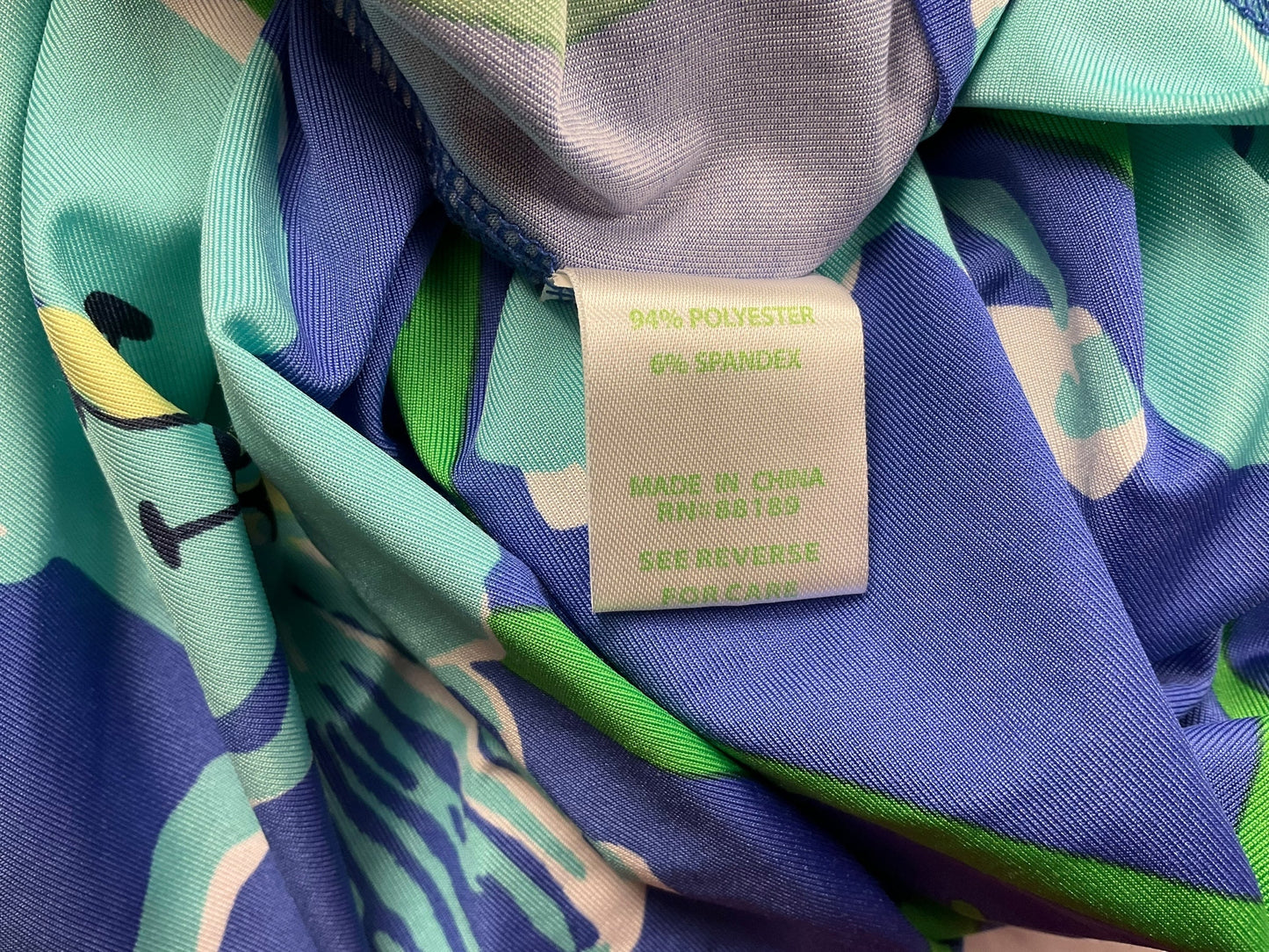 Blue Green Dress Designer Lilly Pulitzer, Size S