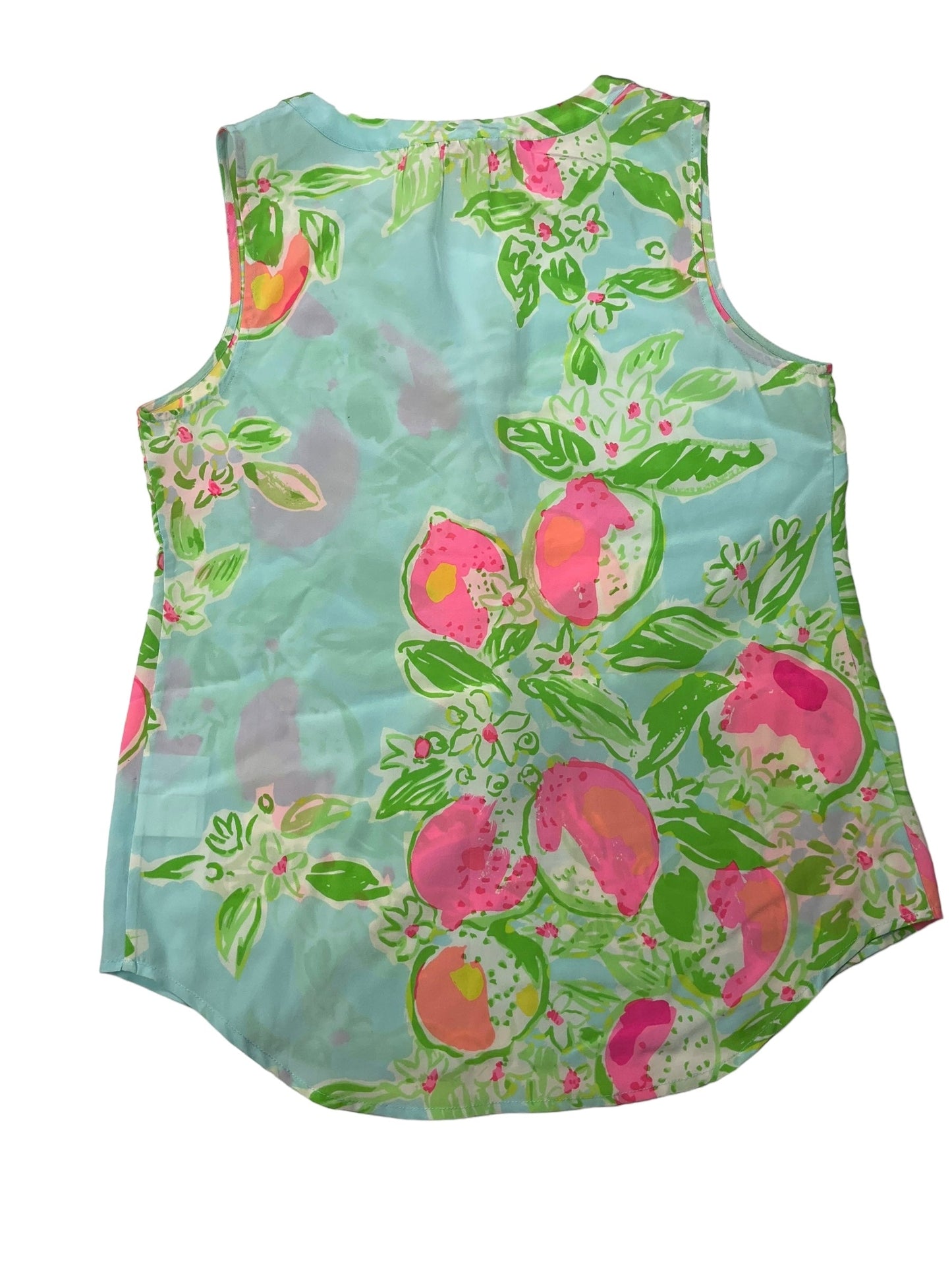 Green Top Sleeveless Designer Lilly Pulitzer, Size S