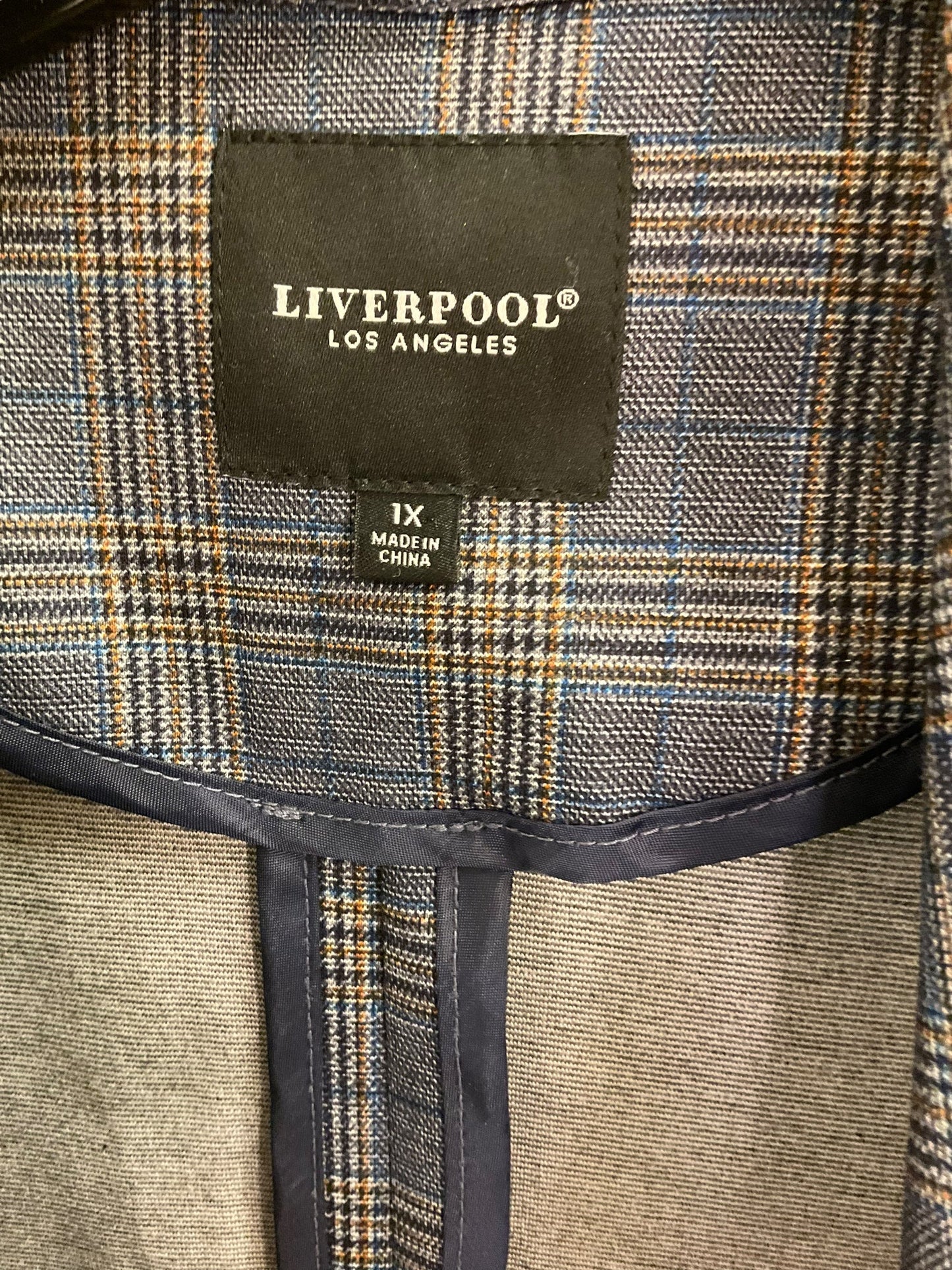 Coverup By Liverpool In Checked, Size: 1x