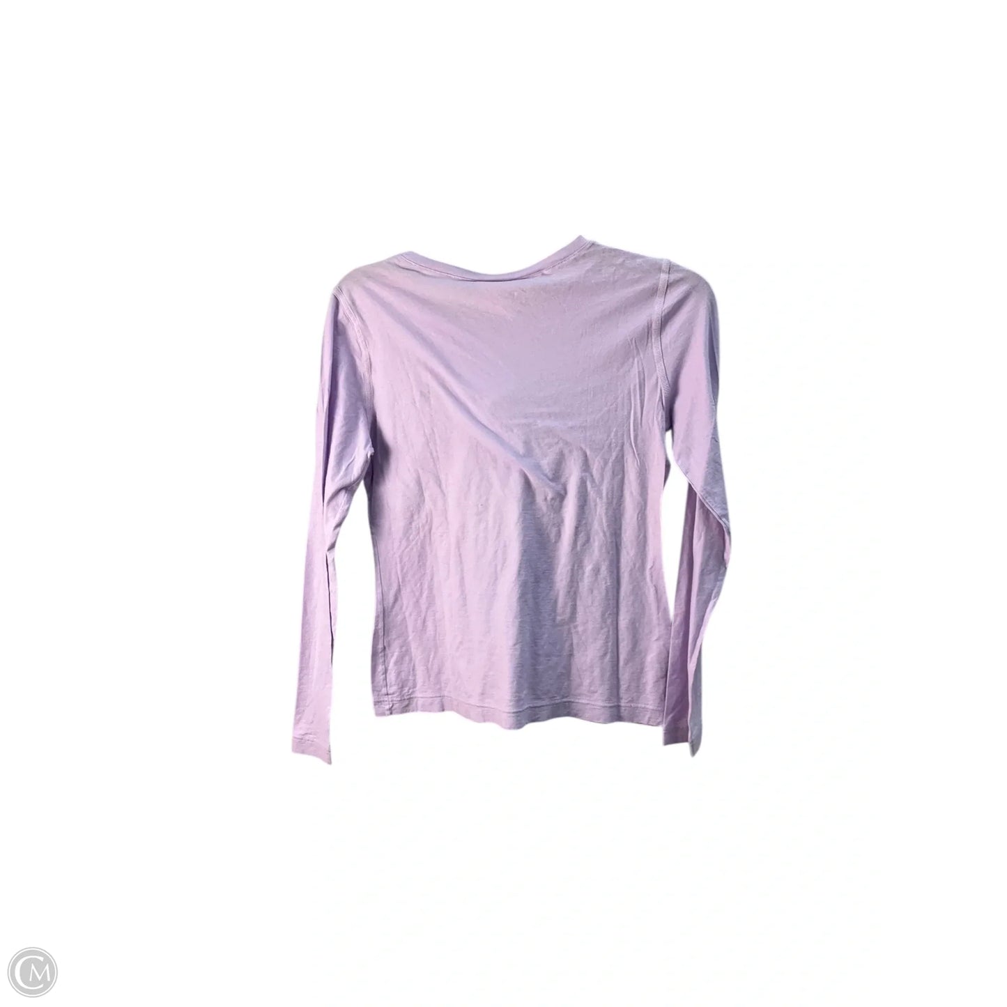 Top Long Sleeve Basic By Lacoste In Purple, Size: M
