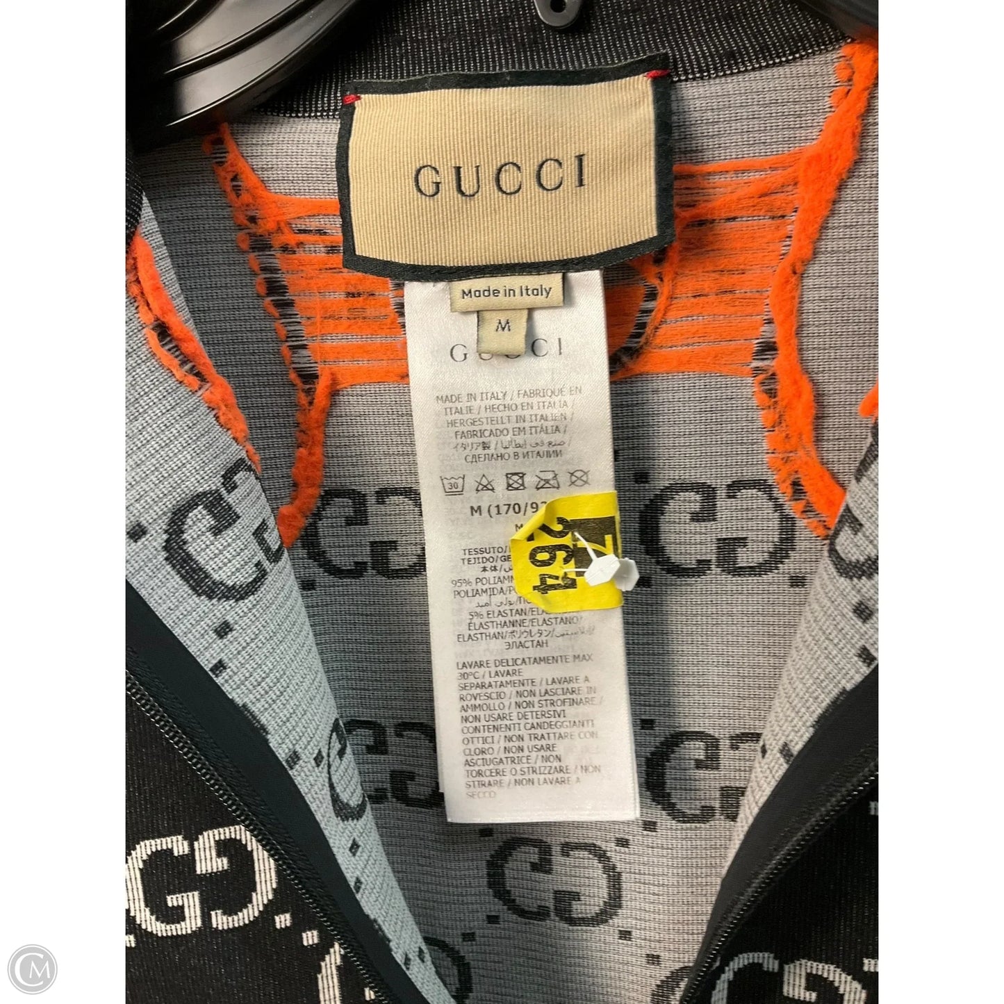 Top Long Sleeve Luxury Designer By Gucci In Black, Size: M