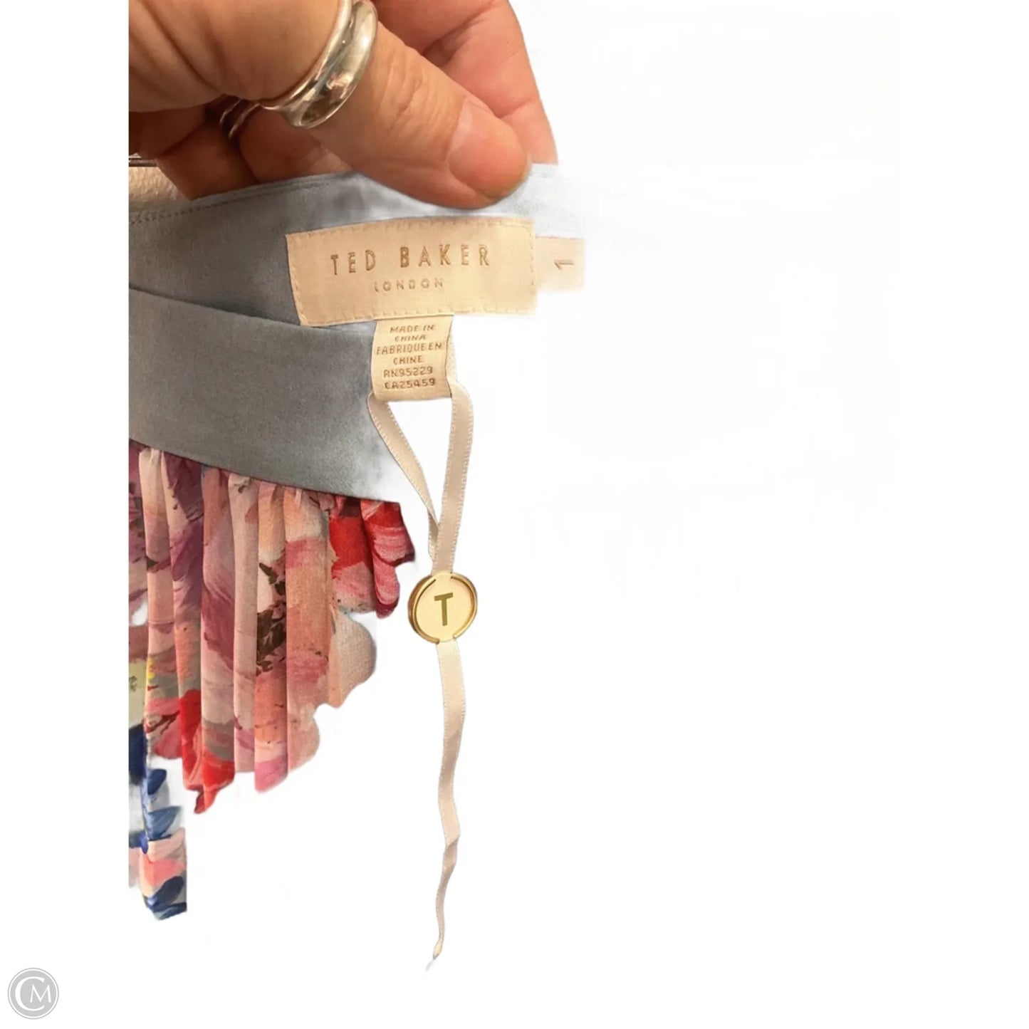 Skirt Midi By Ted Baker In Blue, Size: 4