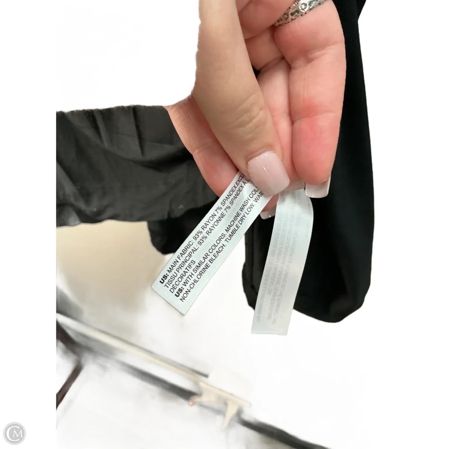 Top Short Sleeve By Soma In Black, Size: 22