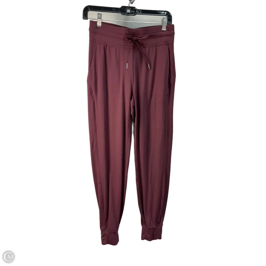 Athletic Pants By Lululemon In Maroon, Size: S