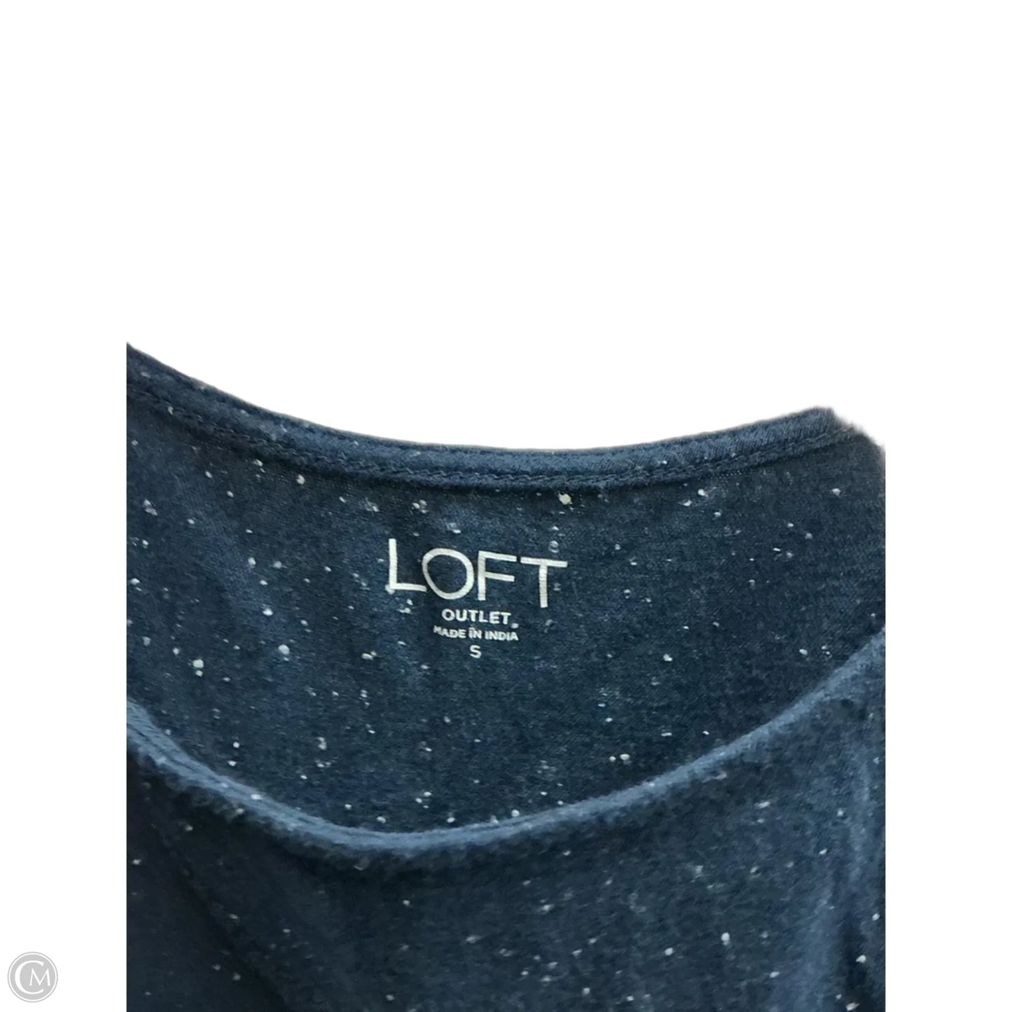 Top Sleeveless By Loft In Blue, Size: S