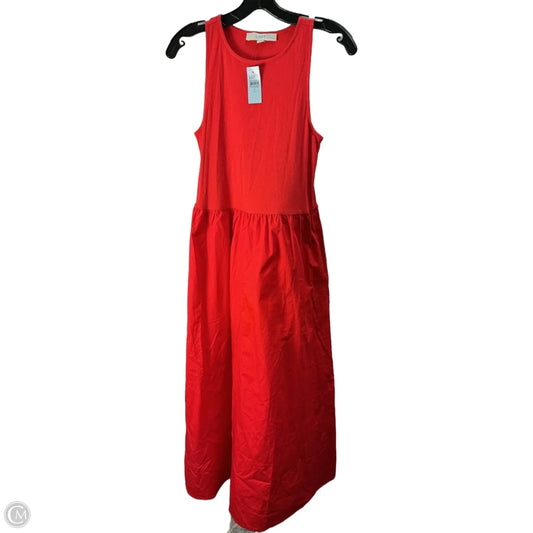 Dress Casual Maxi By Loft In Red, Size: Xs