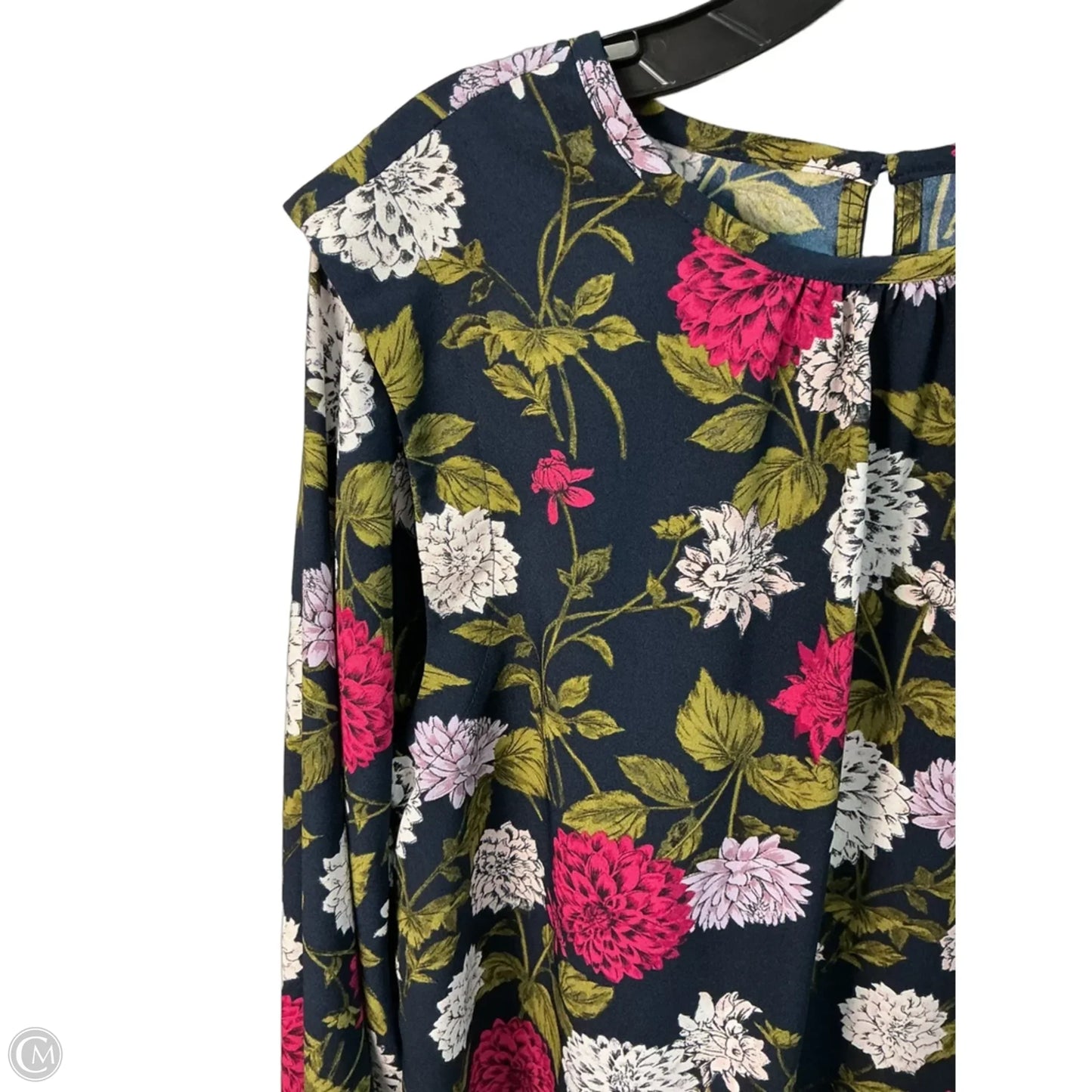 Top Long Sleeve By Loft In Floral Print, Size: L