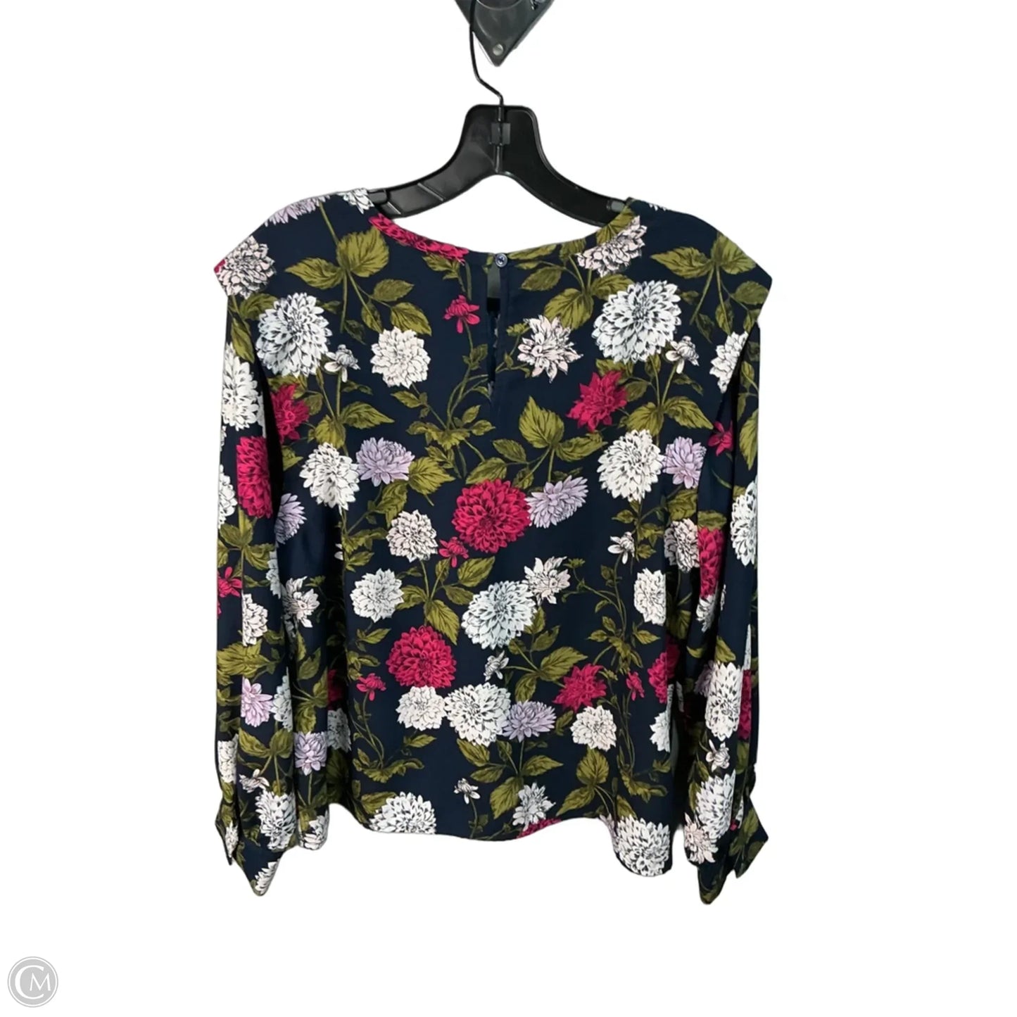 Top Long Sleeve By Loft In Floral Print, Size: L