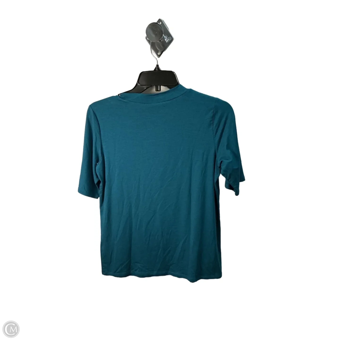 Top Short Sleeve By Eileen Fisher In Teal, Size: Sp