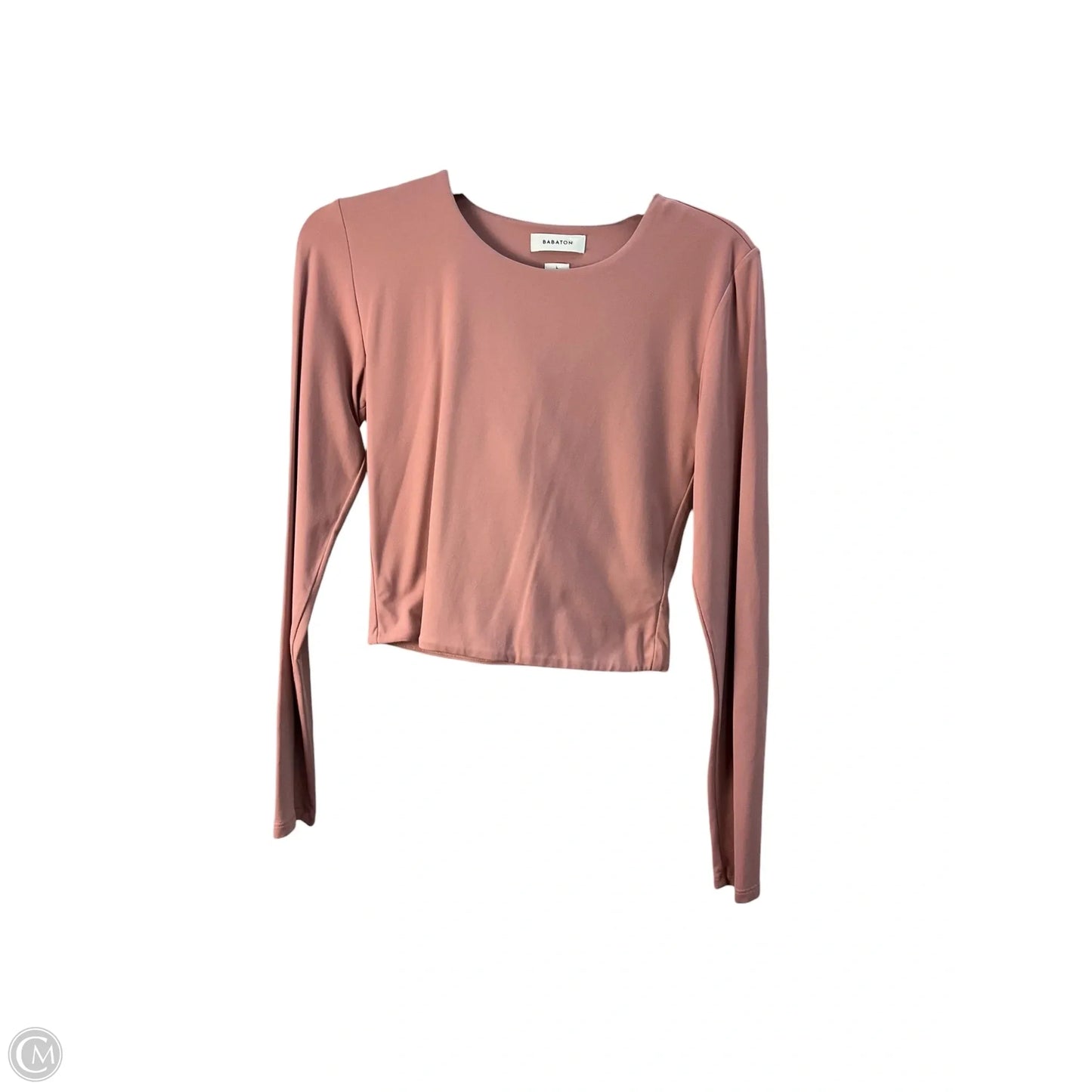 Top Long Sleeve By Babaton In Pink, Size: L