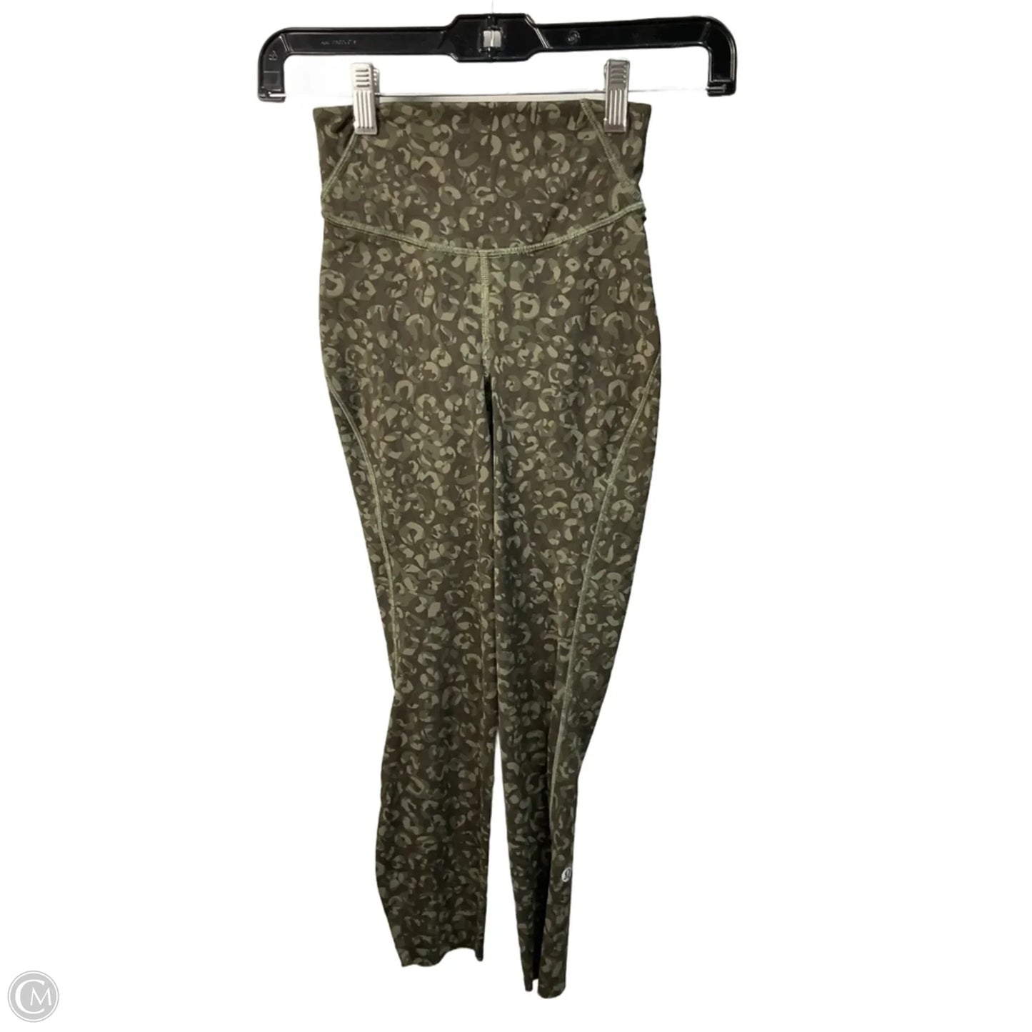 Athletic Leggings Capris By Lululemon In Green, Size: 0