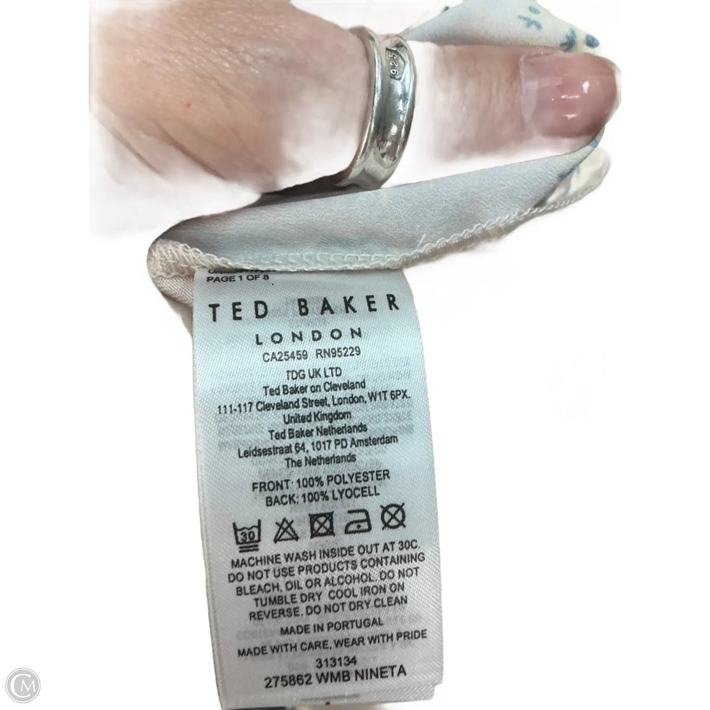 Top Sleeveless By Ted Baker In Pink, Size: L