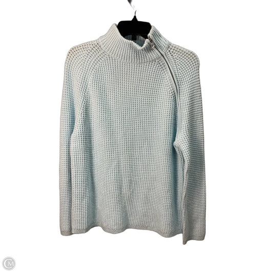 Sweatshirt Collar By Ann Taylor In Aqua, Size: M