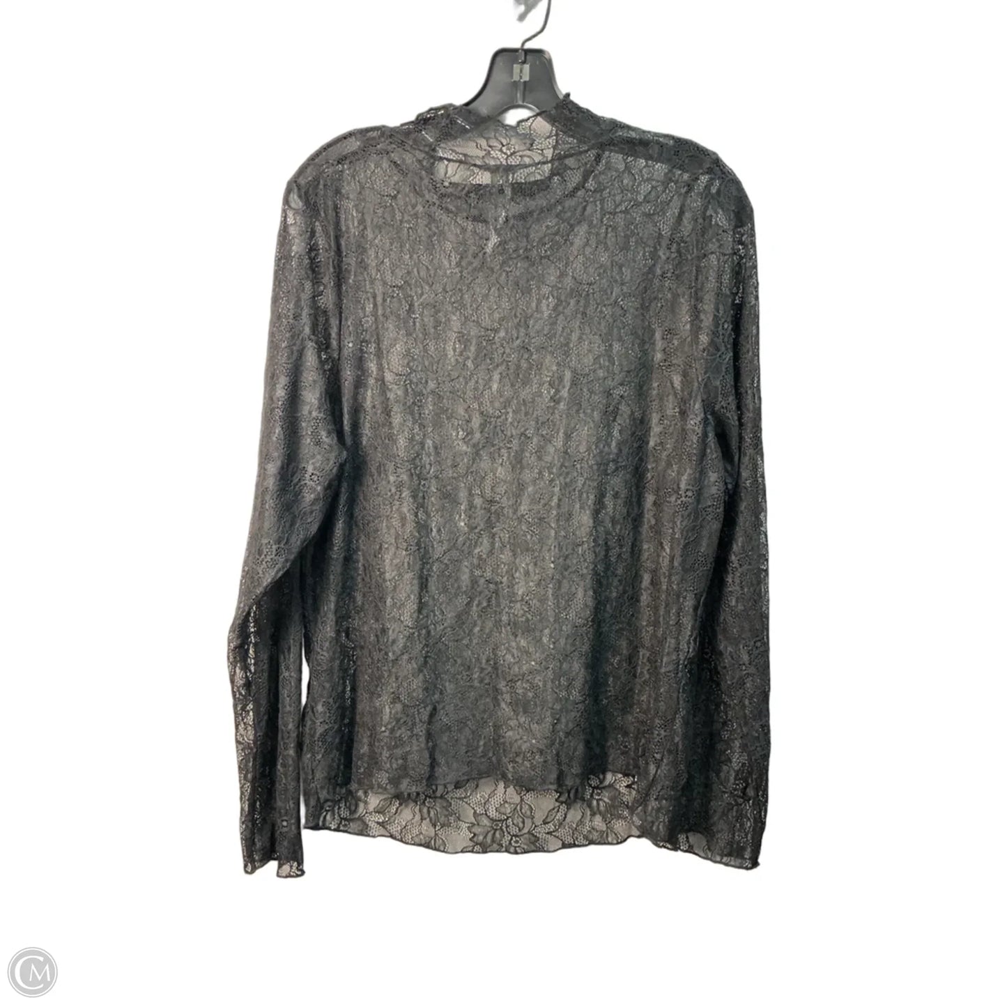 Top Long Sleeve By Anthropologie In Black, Size: 18