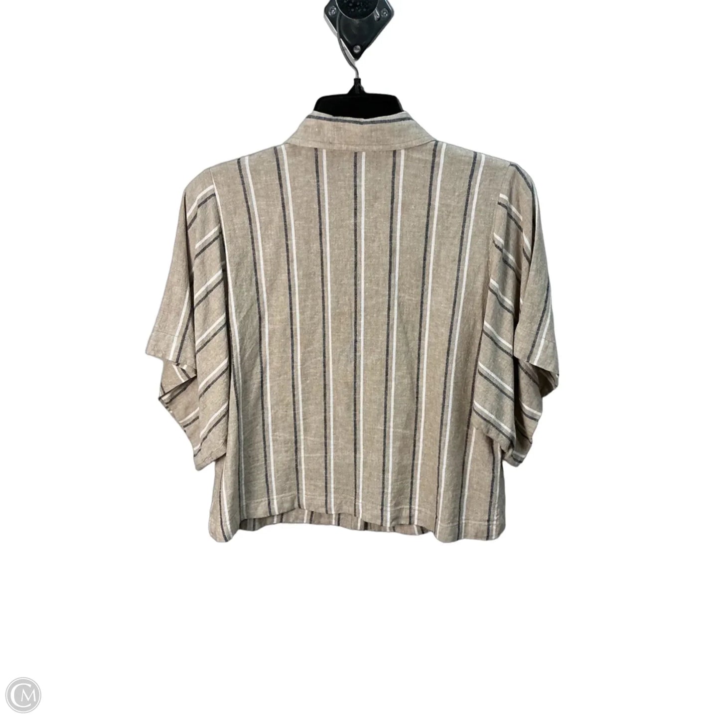 Top Short Sleeve By Banana Republic In Brown, Size: S