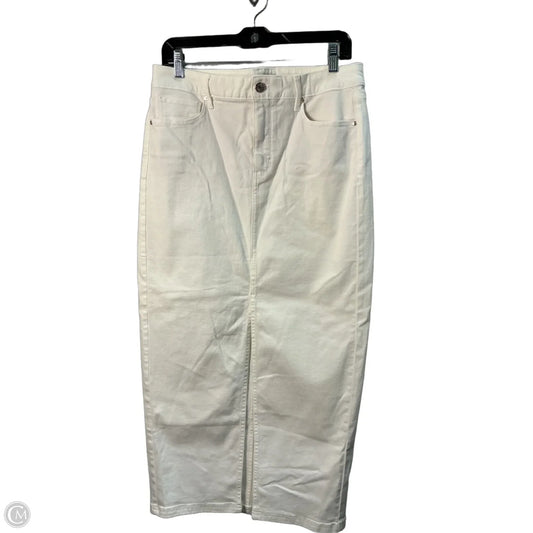 Skirt Maxi By White House Black Market In White, Size: 8