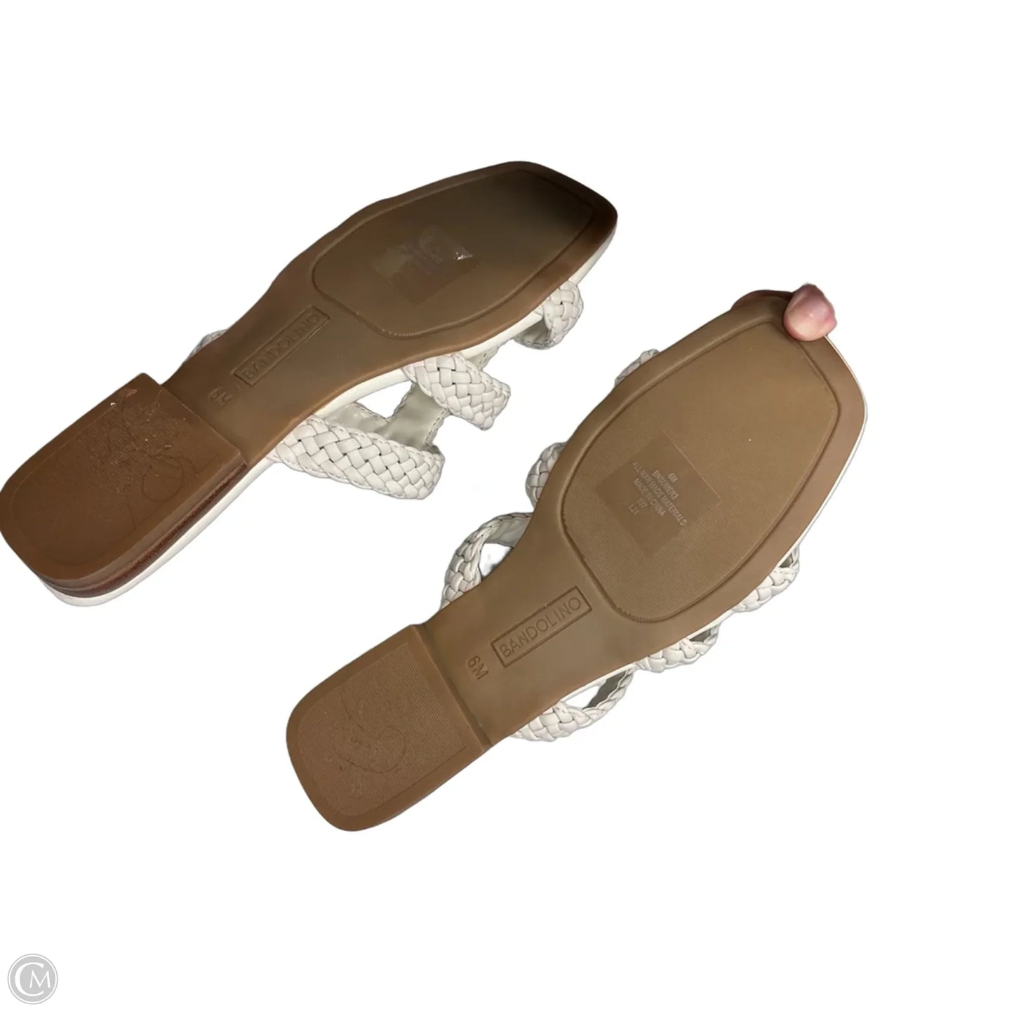 Sandals Flats By Bandolino In White, Size: 6