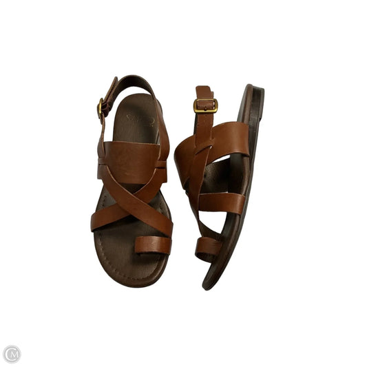 Sandals Flats By Franco Sarto In Brown, Size: 6