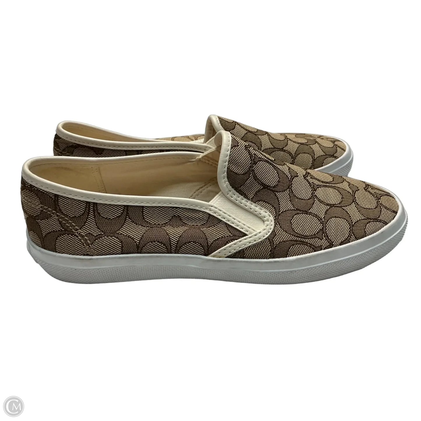 Shoes Designer By Coach In Tan, Size: 9.5