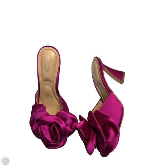 Sandals Heels Stiletto By Charles By Charles David In Purple, Size: 9.5