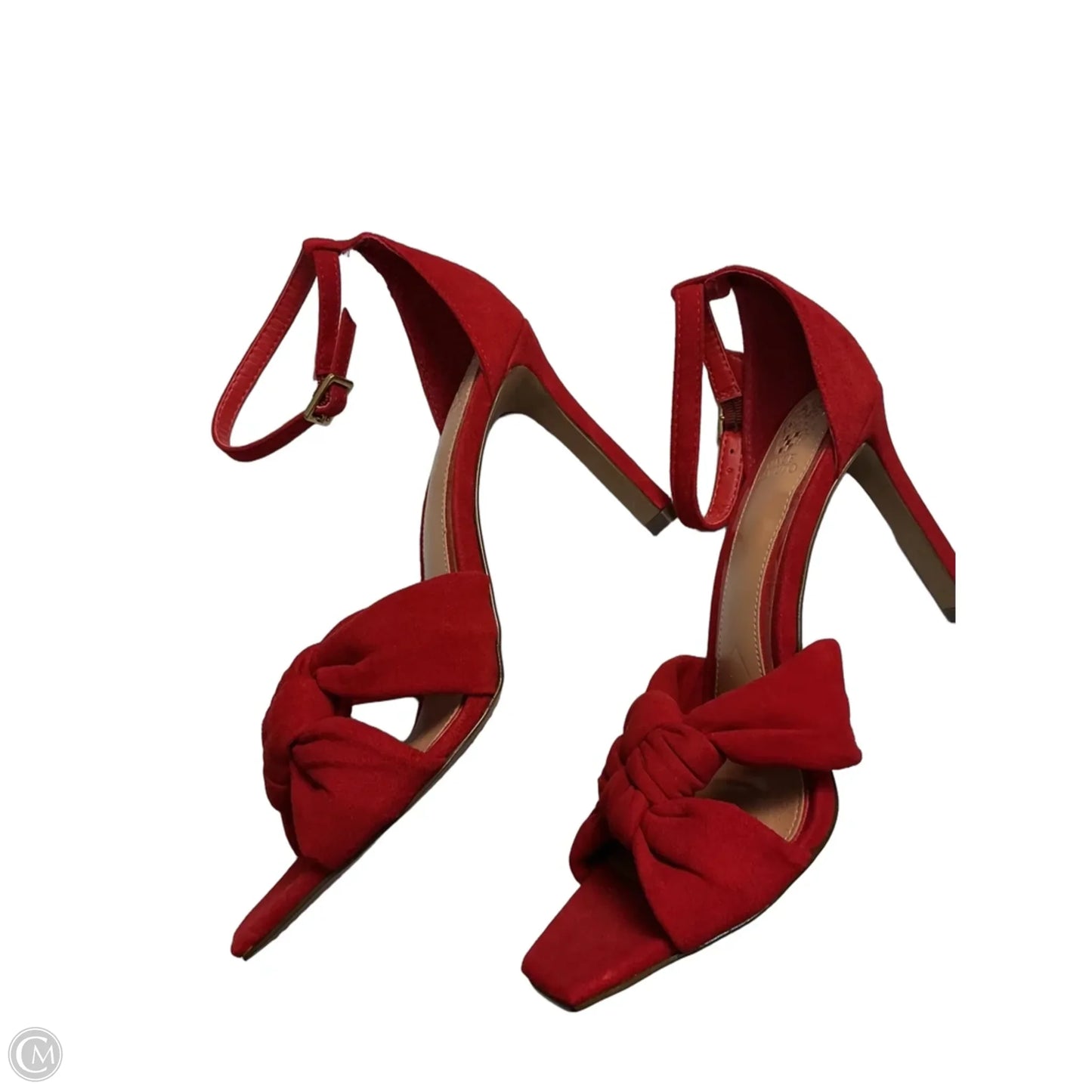 Sandals Heels Stiletto By Vince Camuto In Red, Size: 9