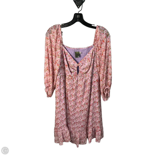 Dress Party Midi By Taylor In Pink, Size: 10