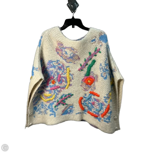 Poncho By Zara In Cream, Size: M