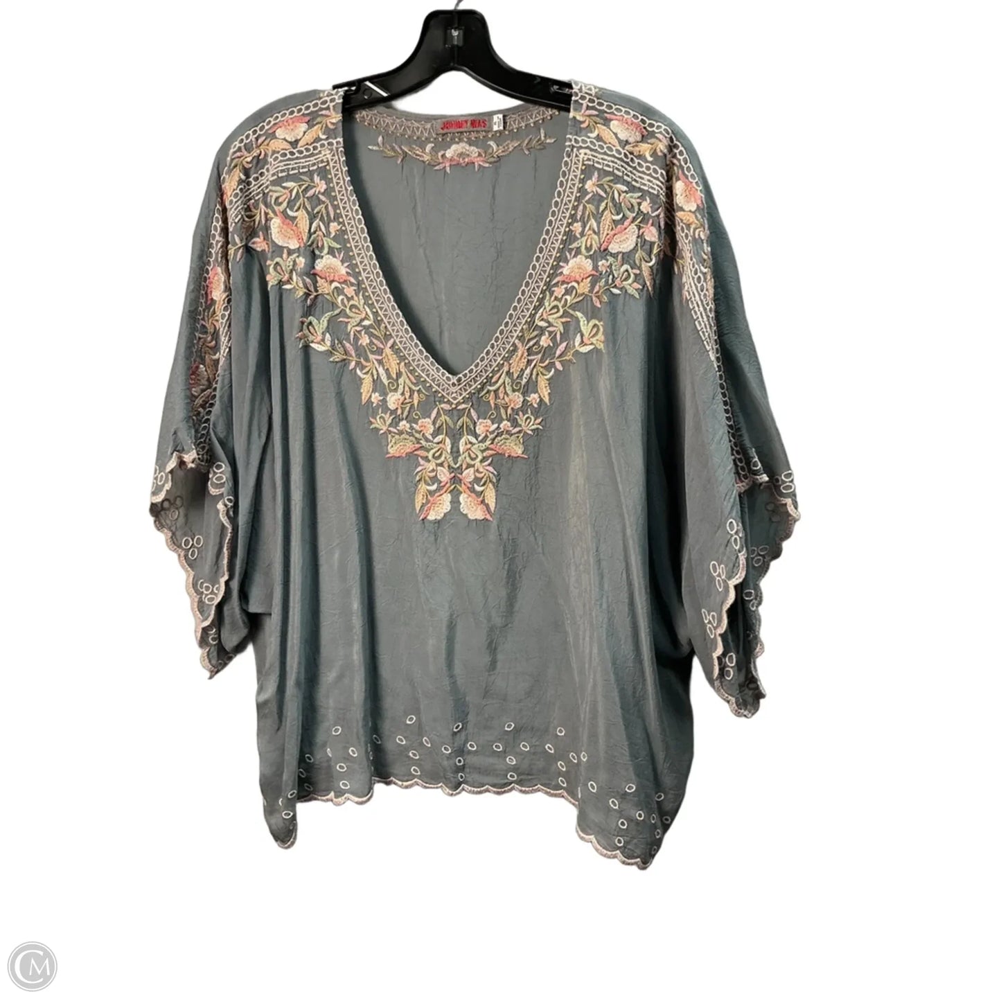 Top Sleeveless By Johnny Was In Blue, Size: Xl
