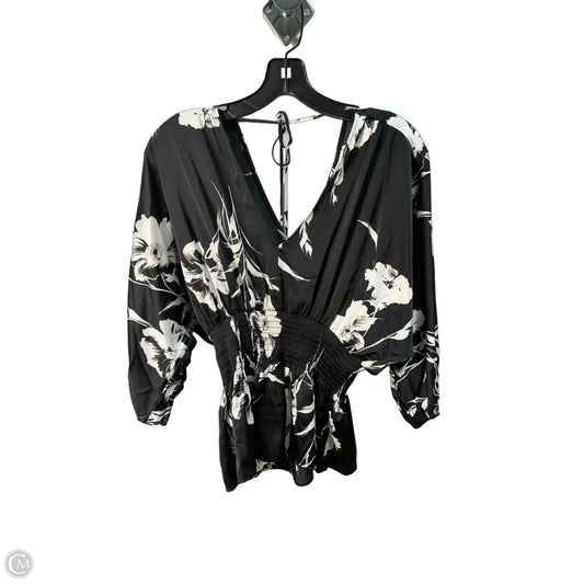 Top Long Sleeve By White House Black Market In Black, Size: Xs