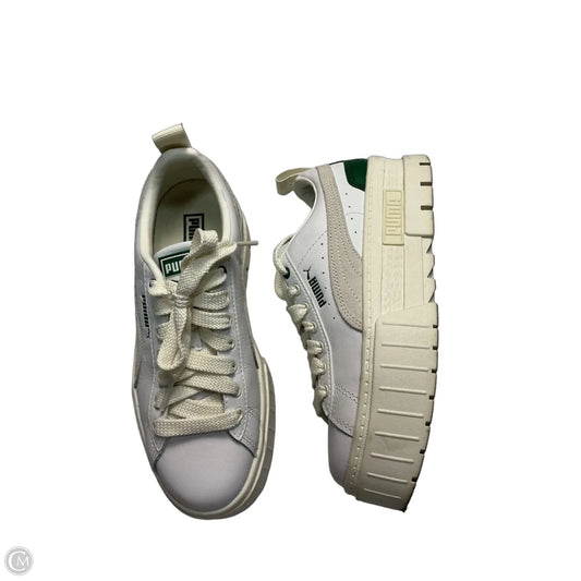 Shoes Sneakers By Puma In Green, Size: 6.5