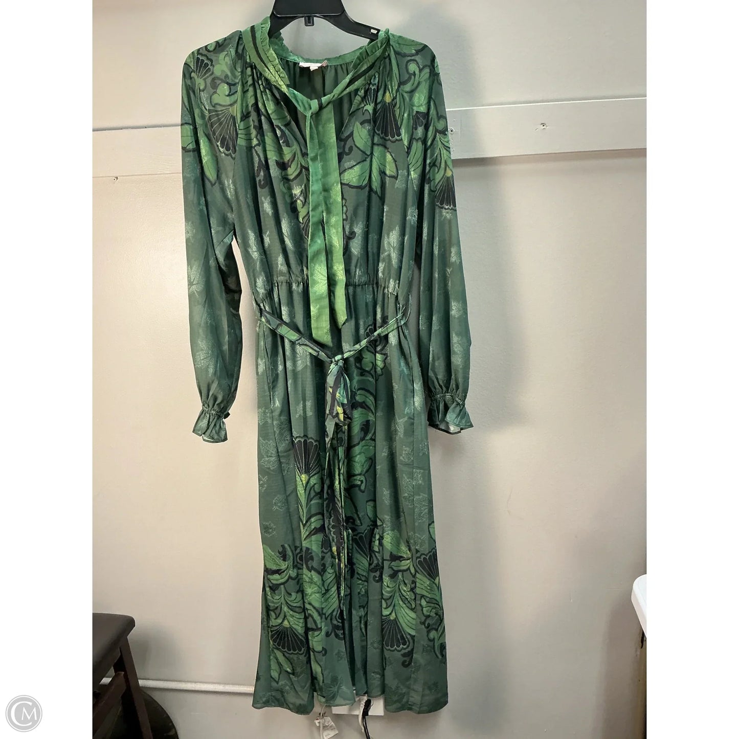 Dress Casual Maxi By Nordstrom In Green, Size: L