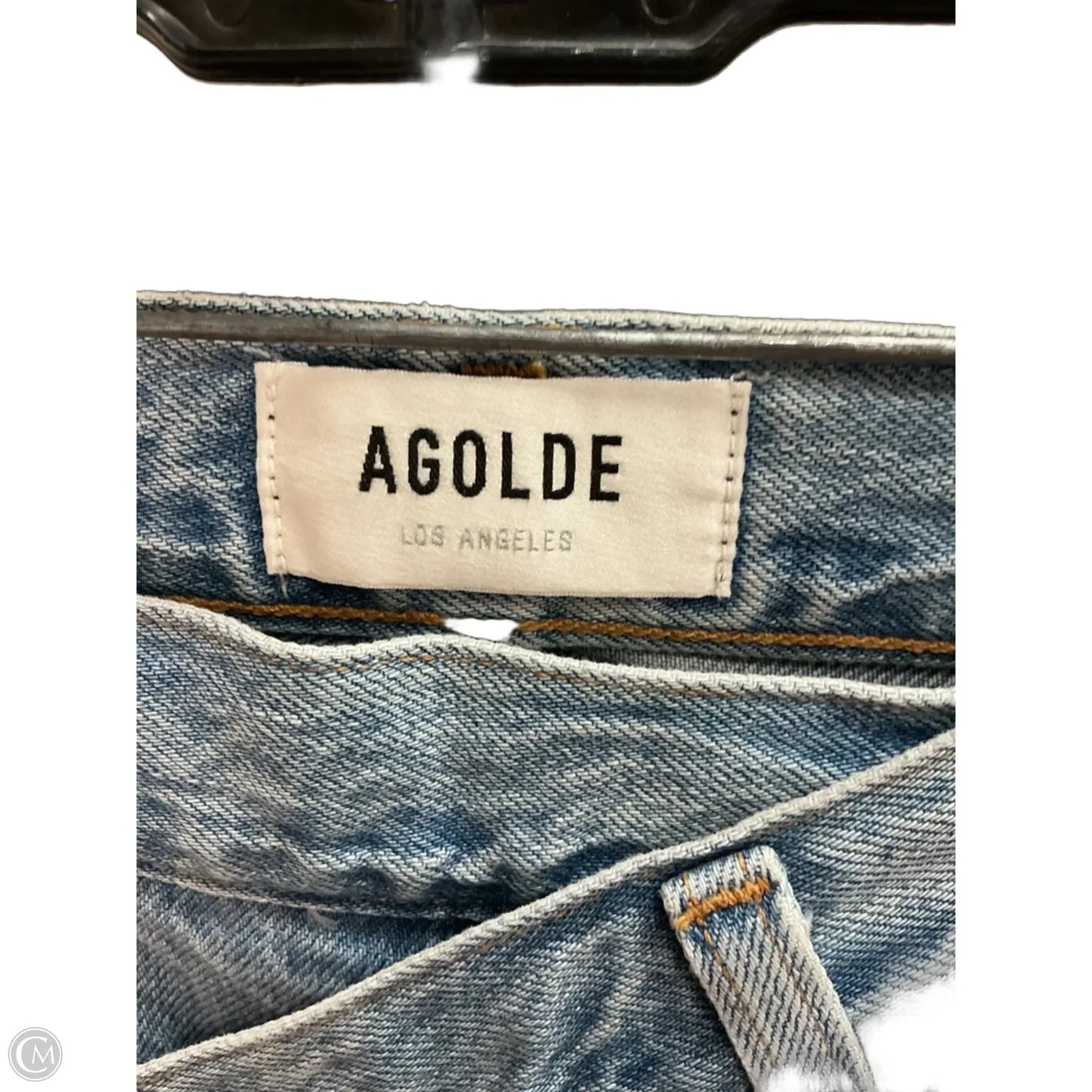 Jeans Wide Leg By Agolde In Blue Denim, Size: 6