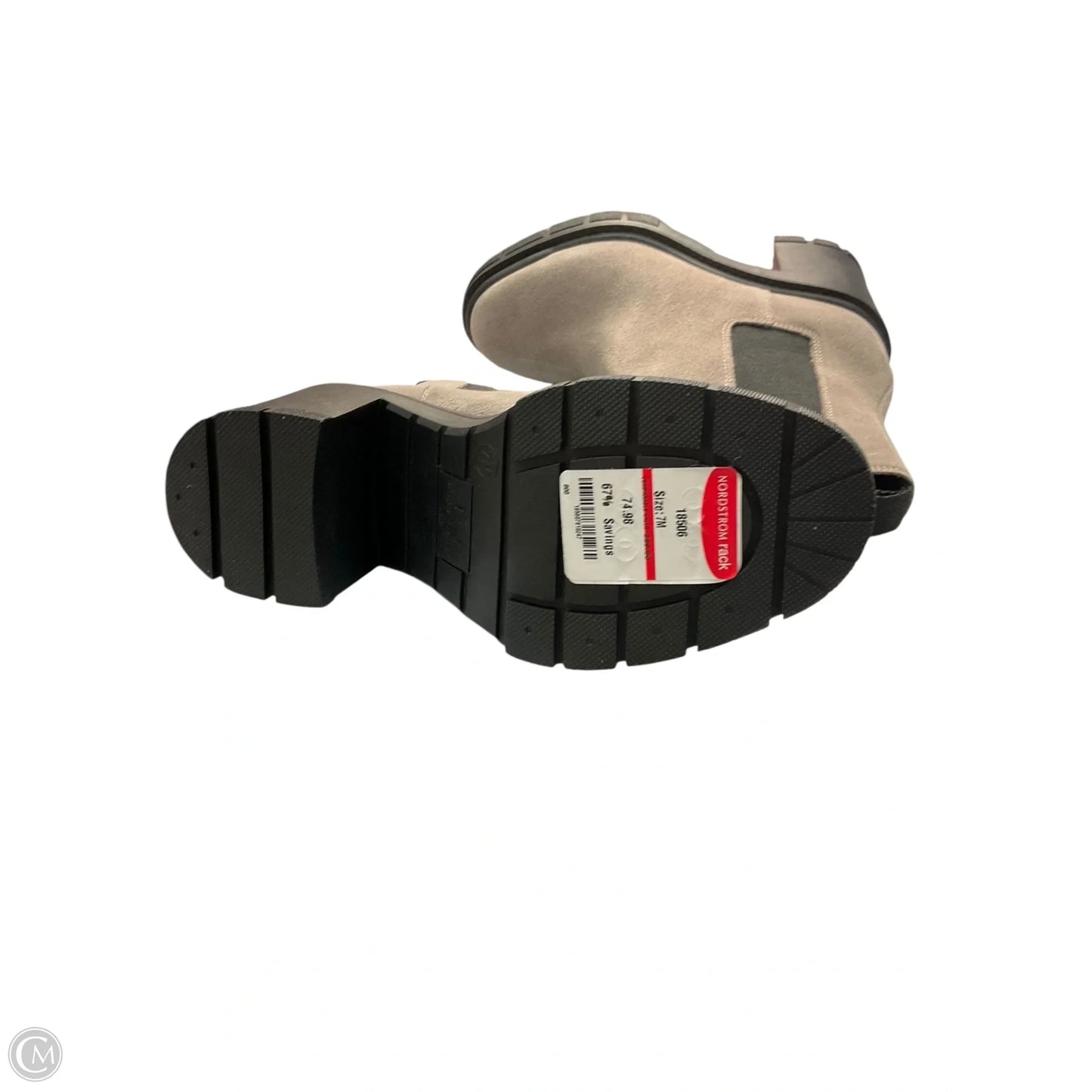 Boots Ankle Heels By Marc Fisher In Grey, Size: 7