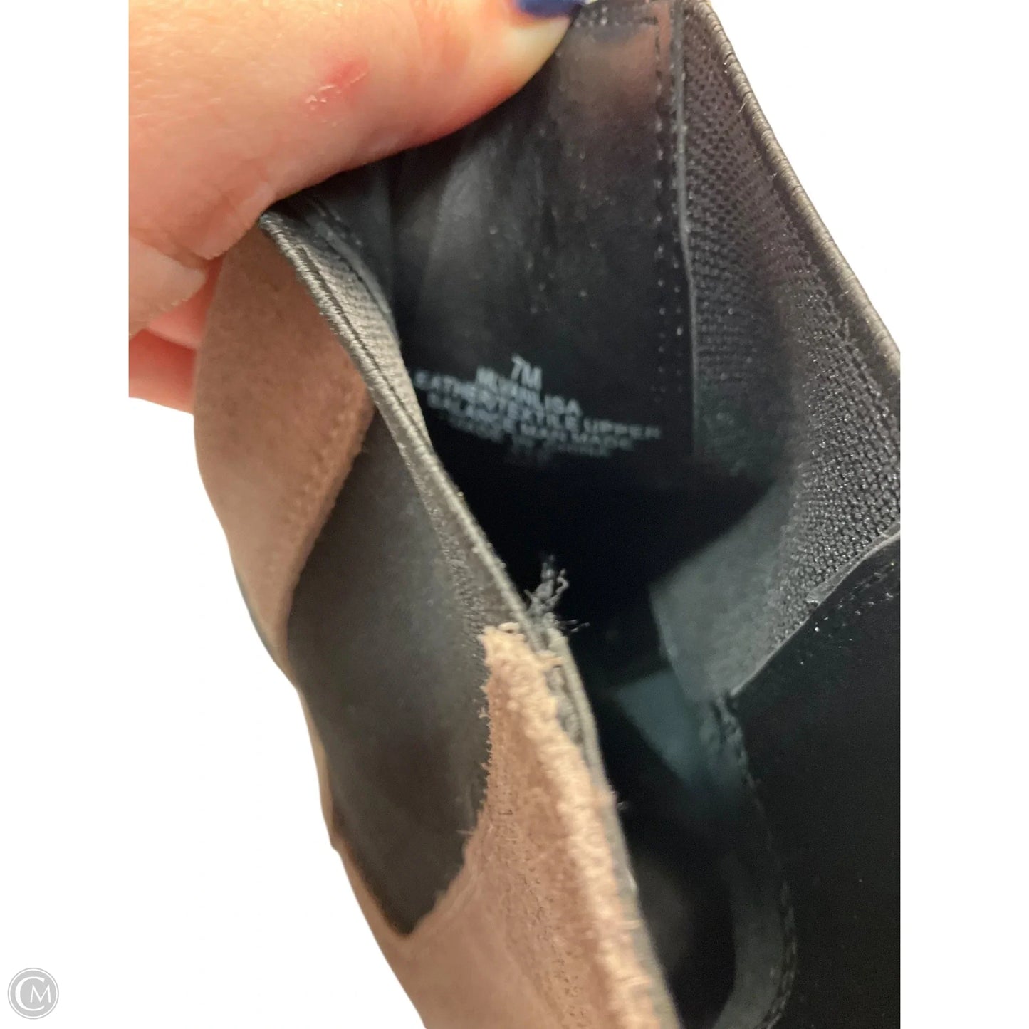 Boots Ankle Heels By Marc Fisher In Grey, Size: 7