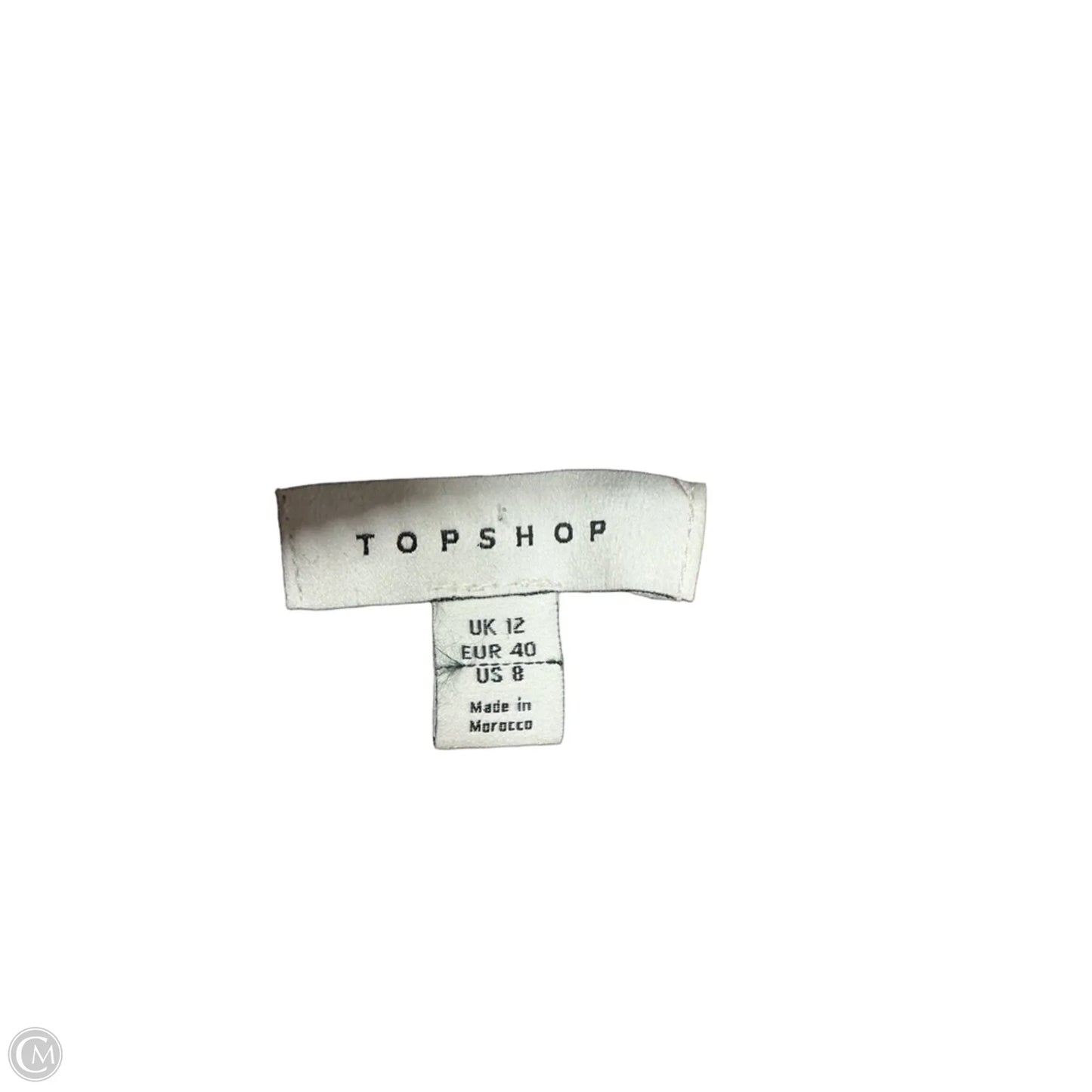 Top Sleeveless By Top Shop In Animal Print, Size: M