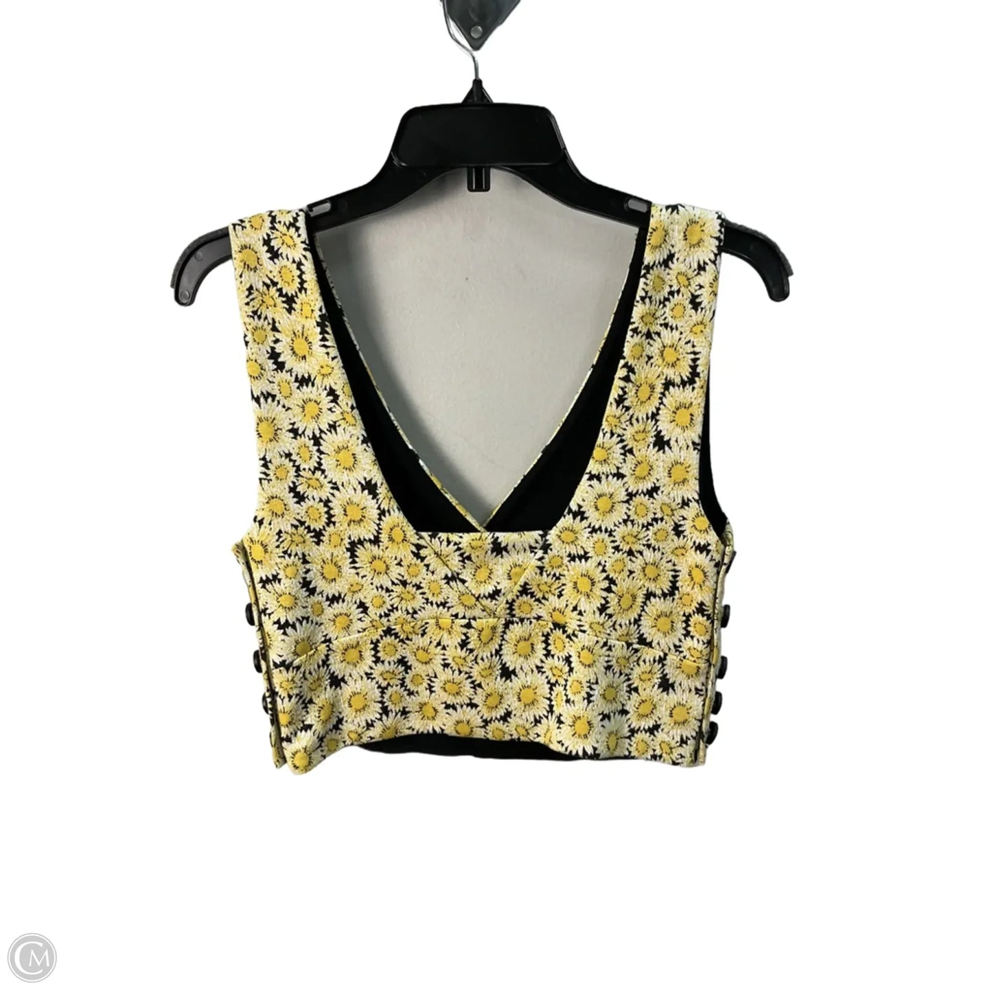 Top Sleeveless By Maeve In Yellow, Size: S