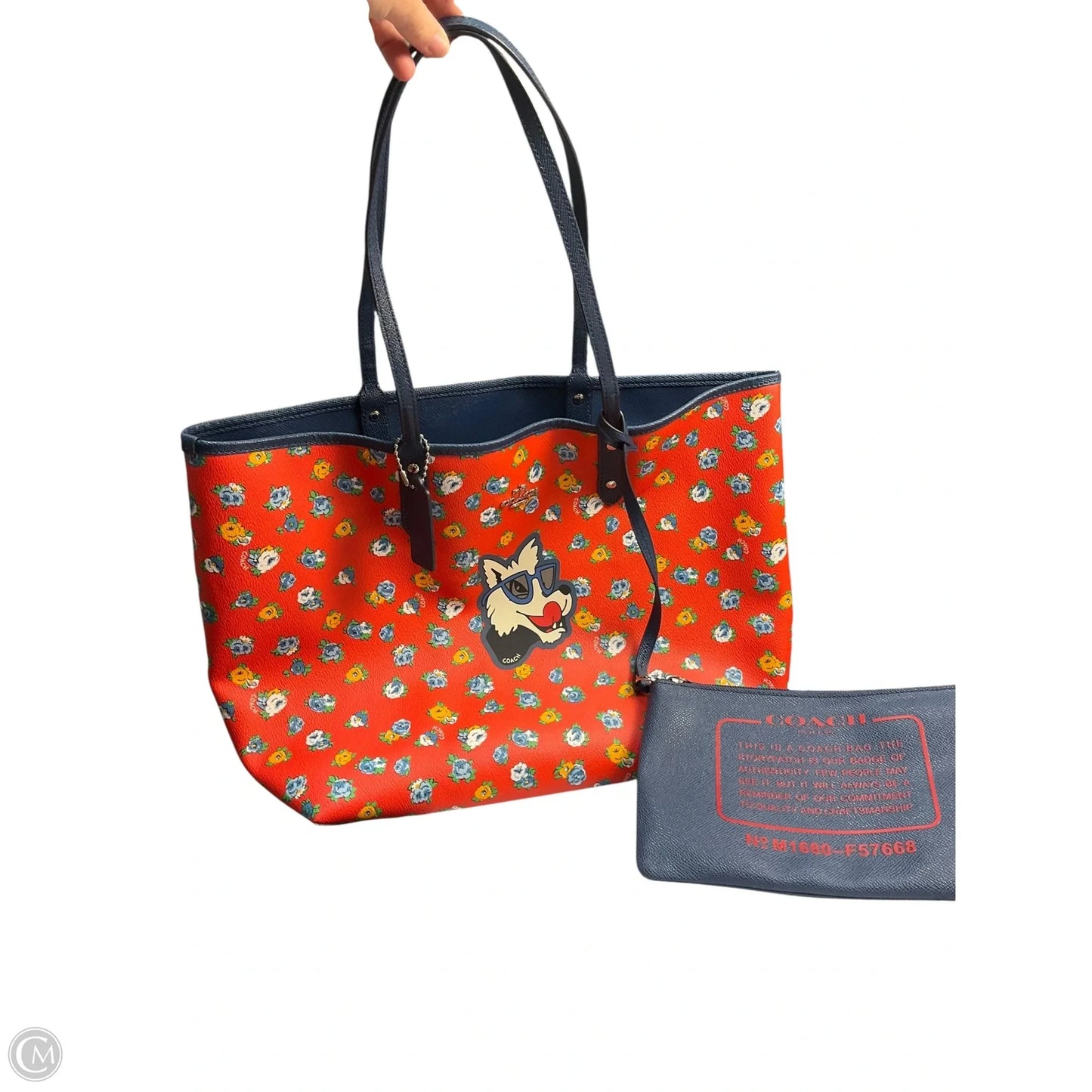 Tote Designer By Coach, Size: Large