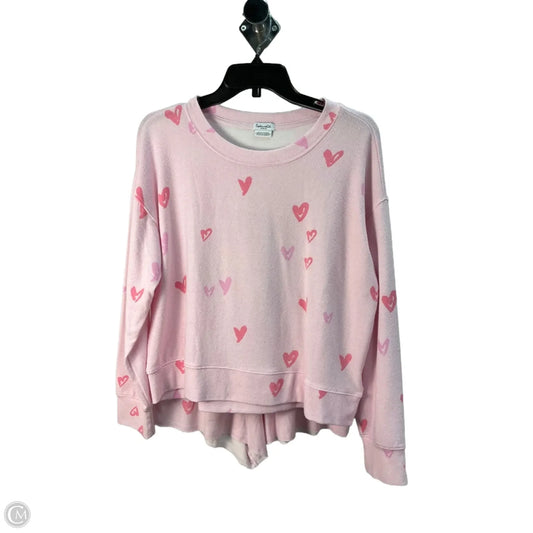 Pajamas 2pc By Splendid In Pink, Size: M