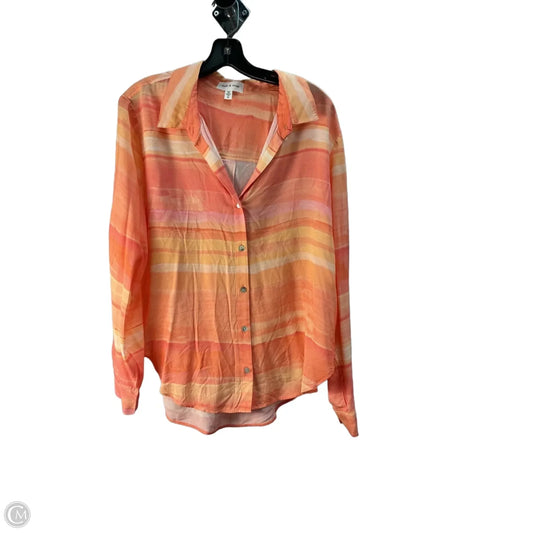 Top Long Sleeve By Cloth & Stone In Orange, Size: Xl