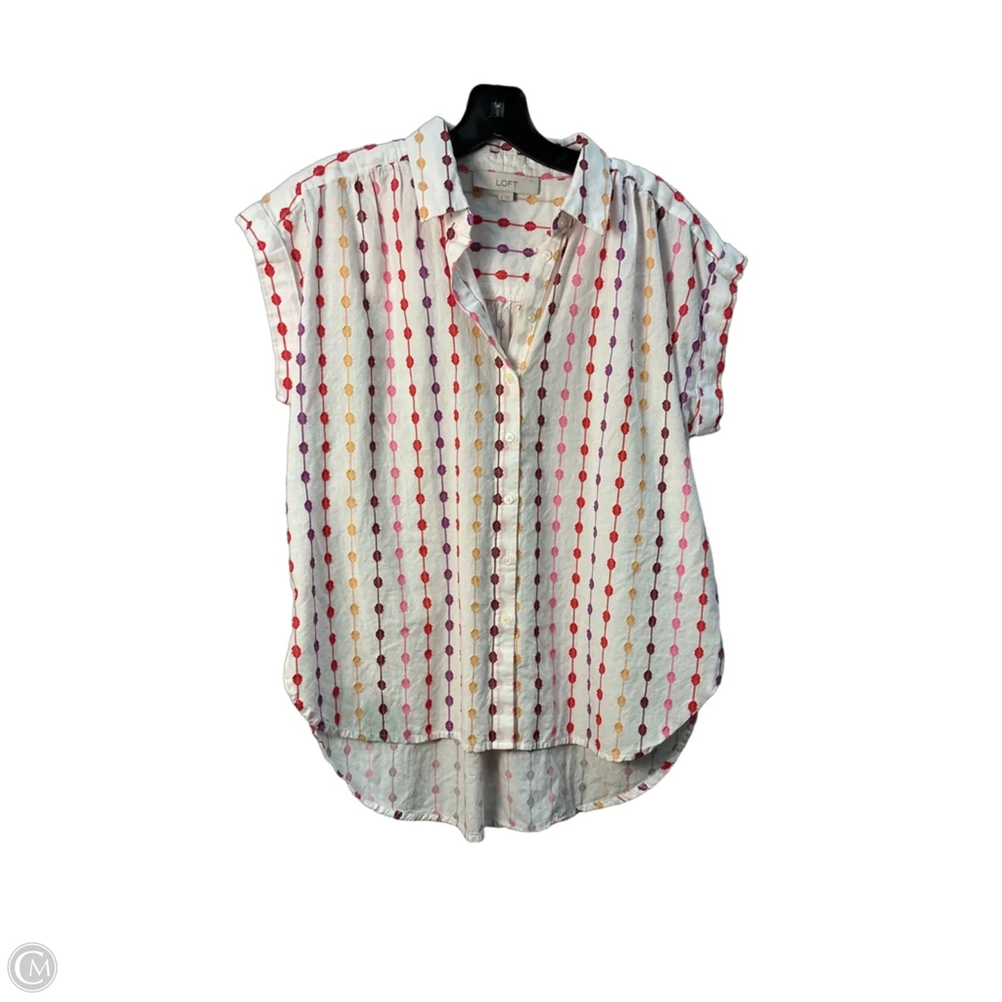 Top Sleeveless By Loft In White, Size: S