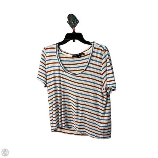Top Short Sleeve By Veronica Beard In White, Size: M