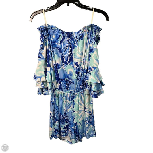 Romper Designer By Lilly Pulitzer In Blue, Size: Xs