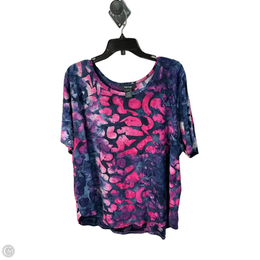 Top Long Sleeve By Karen Kane In Purple, Size: 24