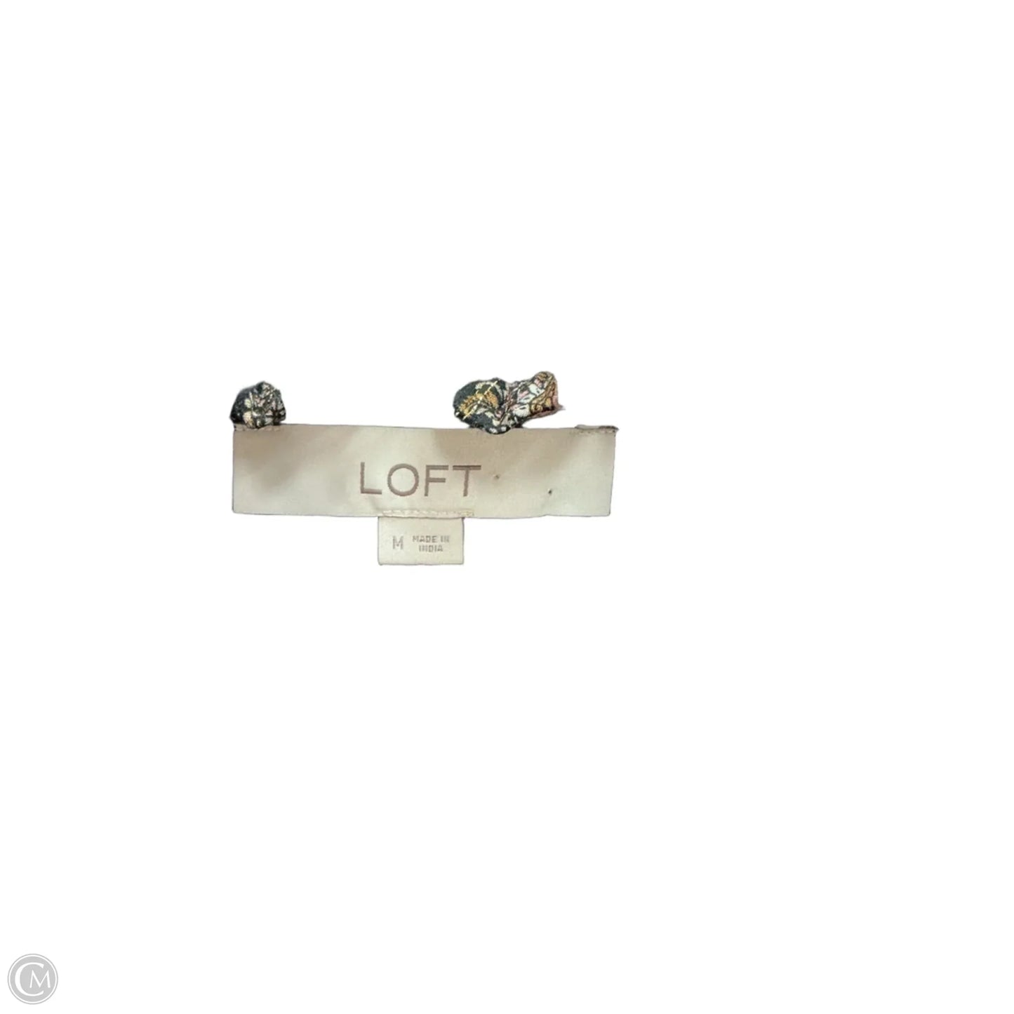 Top Sleeveless By Loft In Black, Size: M
