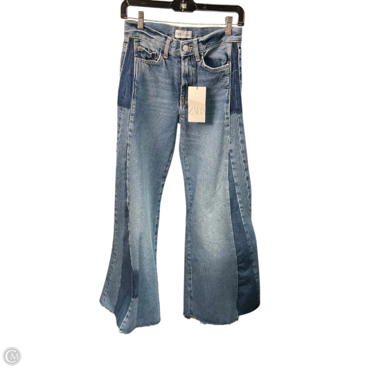 Jeans Flared By Zara In Blue, Size: 2