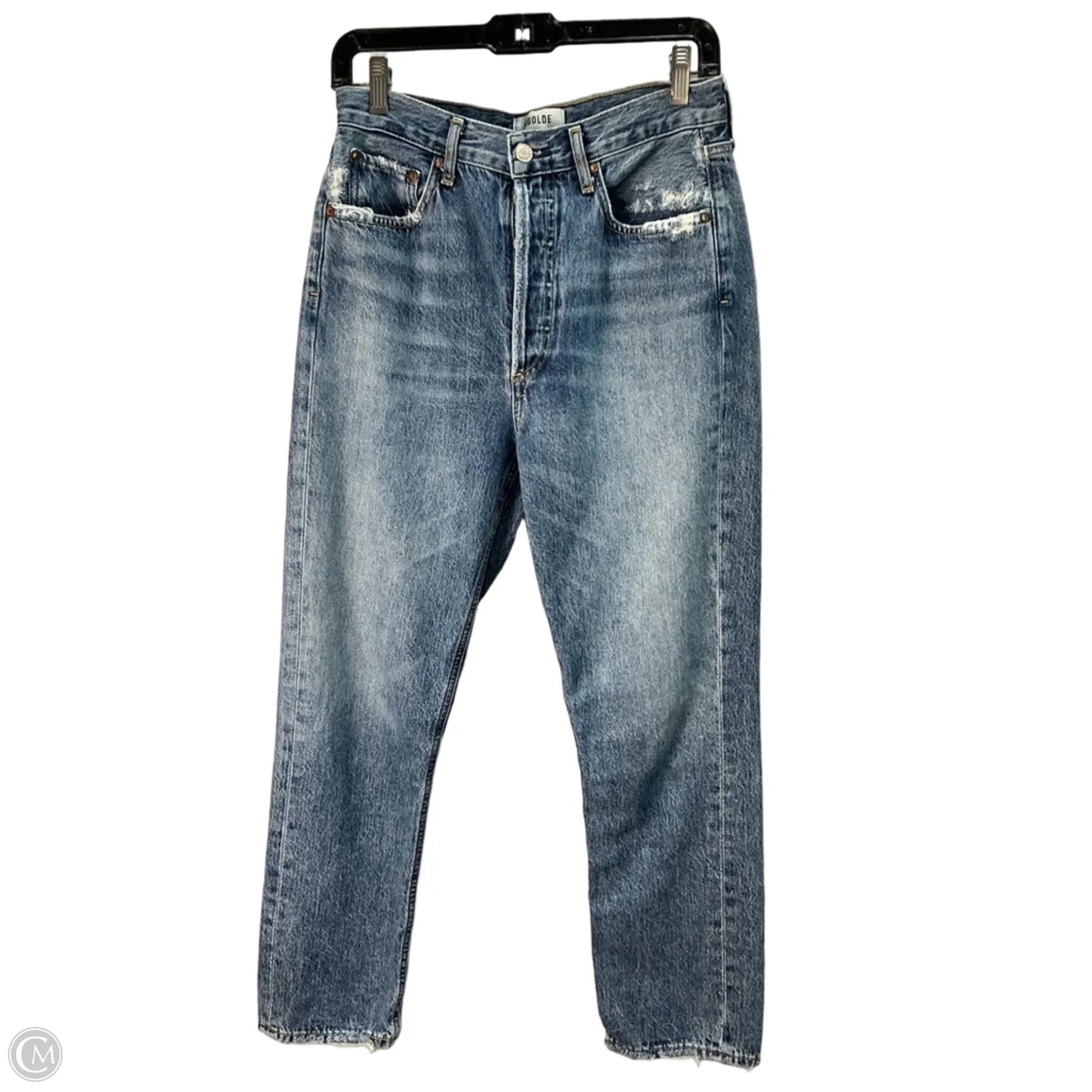 Jeans Straight By Agolde In Blue, Size: 4