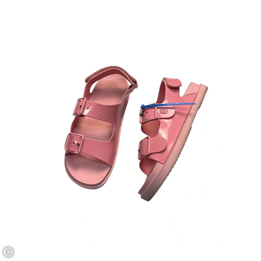 Sandals Luxury Designer By Gucci In Pink, Size: 11