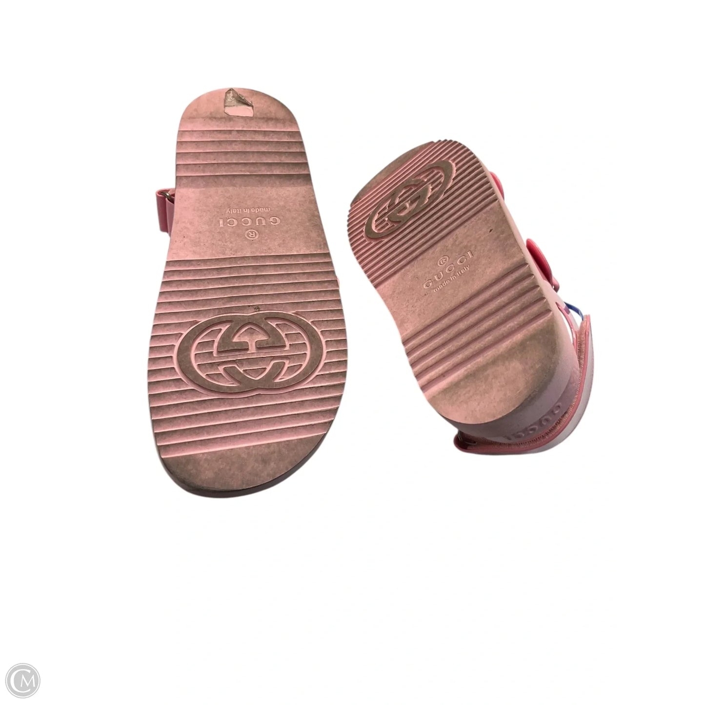 Sandals Luxury Designer By Gucci In Pink, Size: 11